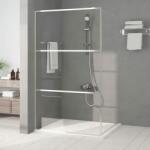 vidaXL Paravan duș walk-in argintiu 115x195 cm sticlă ESG transparentă (152118)