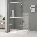 vidaXL Paravan duș walk-in argintiu 115x195 cm sticlă ESG transparentă (152138)
