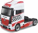 Bburago Tir Mercedes Benz Actros Gigaspace White with Red Toyo Tires 14.5 cm 1/43 (16792)