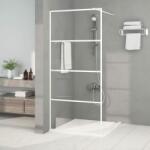 vidaXL Paravan duș walk-in, alb, 90x195 cm, sticlă ESG transparentă (152141)