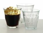  Kávéspohár, üveg, 6db-os szett, 24cl, Retro (KHKE061)