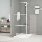 vidaXL Paravan de duș walk-in, alb, 80x195 cm, sticlă ESG transparentă (152120)