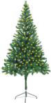vidaXL Brad de Crăciun artificial cu LED-uri&suport, 180cm, 564 ramuri (3077403)