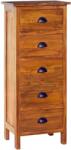 vidaXL Servantă, 45 x 35 x 110 cm, lemn masiv de tec (289067) Comoda