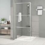 vidaXL Paravan duș walk-in argintiu 90x195 cm sticlă ESG transparentă (152116)