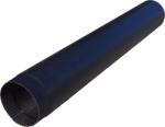 K-Fém Füstcső - vékony falú - Ø 130 x 400mm - fekete, festett