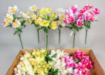  Orchidea 7 fejes selyemvirág csokor 42 cm