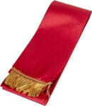  Koszorú szalag 9x200 cm bordó szalag - arany bojt