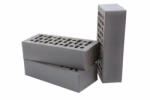 Lode TYBET SHADED - caramida klinker perforata, gri, 250x120x65 mm (TYBET-SHADED)