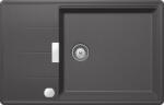 SCHOCK Schock Tia D-100LS konyhai mosogatótálca Cristadur Stone 780 x 500 mm lefolyó távműködtetővel, gránit kompozit, megfordítható, hagyományos beépítés, palaszürke (TIAD100LSSTONSA)