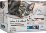 Bozita 12x85g Bozita Indoor & Sterilised Szószban nedves tasakos macskatáp vegyes csomagban