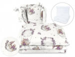  Baby Shop 5 részes babaágynemű - Holdas nyuszi lila - babyshopkaposvar