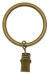  Fém karika csipesszel 16/19 mm Ø rúdkarnishoz 10 db/cs (Titán)