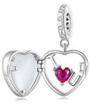 Ékszerkirály Ezüst charm, kinyitható szív (1005004724300995)