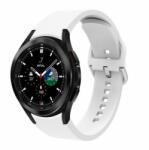 Samsung Galaxy Watch 4/5/5 Pro Samsung Galaxy Watch 4/5 szilikon szíj, Galaxy Watch 4 szilikon szíj színe Fehér