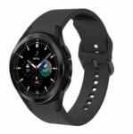 Samsung Galaxy Watch 4/5/5 Pro Samsung Galaxy Watch 4/5 szilikon szíj, Galaxy Watch 4 szilikon szíj színe Fekete