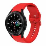 Samsung Galaxy Watch 4/5/5 Pro Samsung Galaxy Watch 4/5 szilikon szíj, Galaxy Watch 4 szilikon szíj színe Piros