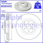 DELPHI Disc frana DELPHI BG9343C (BG9343C) - automobilus
