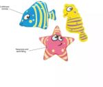 BS Toys Set pentru scufundari Peste, calut de mare si steluta de mare, BS Toys