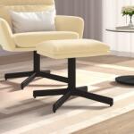 vidaXL Taburet, crem alb, 60x60x39 cm, catifea (341635) Canapea