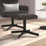vidaXL Taburet, gri închis, 60x60x39 cm, catifea (341627) Canapea