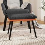 vidaXL Taburet gri deschis/portocaliu, 45x29, 5x39 cm, textil/piele eco (341527) Canapea