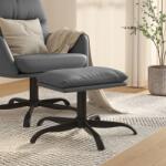 vidaXL Taburet, gri antracit, 60x60x39 cm, piele ecologică (341592) Canapea