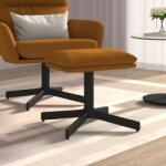 vidaXL Taburet, maro, 60x60x39 cm, catifea (341634) Canapea