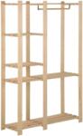 vidaXL Cuier de haine, 110x38x170 cm, lemn masiv de pin (327324)