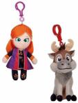 Play by Play Set 2 jucarii din plus cu breloc Anna si Sven, Frozen, 12 15 cm (DT7365AS)