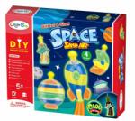 Manyuk Toys Set creativ Artă cu nisip fluorescent, Spațiu - 4 piese (8932)