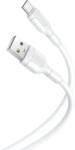 XO NB212 USB-C adatkábel (Fehér) - 2.1A