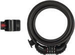 Master Lock Antifurt MasterLock cablu spiralat cu cifru 1.80m x 10mm Negru