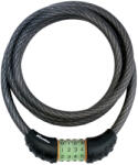 Master Lock Antifurt Master Lock cablu spiralat cu cifru iluminat 1.8m x 12mm Negru