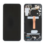 Samsung S906 Galaxy S22+, S22 Plus Előlap Keret+LCD Kijelző+Érintőpanel, Graphite Gray, Szürke (GH82-27500E, GH82-27501E) Gyári, Service Pack