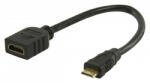 Nedis mini HDMI - HDMI aljzat kábel (CVGP34590BK02)
