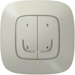 Legrand Netatmo 752768 Valena Allure okos szcenárió kapcsoló (távvezérlő) Home + Control alkalmazásban beállított 4 db egyedi szcenárió indítására; díszítőkerettel, elemmel és kétoldalú ragasztóval szállítva 