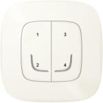 Legrand Netatmo 752968 Valena Allure okos szcenárió kapcsoló (távvezérlő) Home + Control alkalmazásban beállított 4 db egyedi szcenárió indítására; díszítőkerettel, elemmel és kétoldalú ragasztóval szállítva 