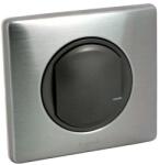 Legrand Netatmo 064891 Celiane okos egypólusú kapcsoló / fényerőszabályzó (végrehajtó), süllyesztett, retrofit, kompenzátor modullal és díszítőkerettel szállítva, grafitszürke színű, 2-vezetékes sorkapcsos ki