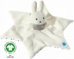 HEUNEC Бебешка кърпа за гушкане Heunec, Бяло зайче, 23 см, серия Miffy GOTS (577473)