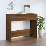 vidaXL Măsuță consolă, stejar maro, 90x36x75 cm, lemn prelucrat (817074)