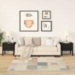vidaXL Mese laterale, 2 buc. , negru, 50x50x49 cm, lemn masiv de pin (813803)