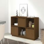 vidaXL Servantă, maro miere, 110, 5x35x80 cm, lemn masiv de pin (814357) Comoda