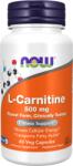 NOW L-Carnitine 500 mg Veg 60 Capsules