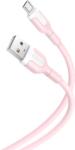 XO NB212 micro USB adatkábel (Rózsaszín) - 2.1A