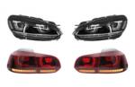 KITT RHD Faruri LED cu Stopuri Full LED Semnal Dinamic VW Golf 6 VI (2008-2013) R20 U Design Performance AutoTuning
