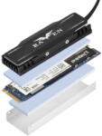 SilverStone SST-TP03-ARGB - M. 2 SSD hűtő ARGB-vel - fekete (SST-TP03-ARGB)
