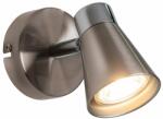 Endon Lighting 76202 | Kai-EN Endon spot lámpa elforgatható alkatrészek, szabályozható fényerő 1x GU10 345lm 3000K szatén nikkel, króm (76202)