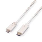 Roline Cable USB2.0 C-Micro B, M/M, 2m, White, 11.99. 9021 (11.99.9021)