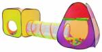 ISO Trade Cort de joaca pentru copii, 3 in 1, igloo si cub, cu tunel, 200 bile, husa, 280x83x100 cm GartenVIP DiyLine